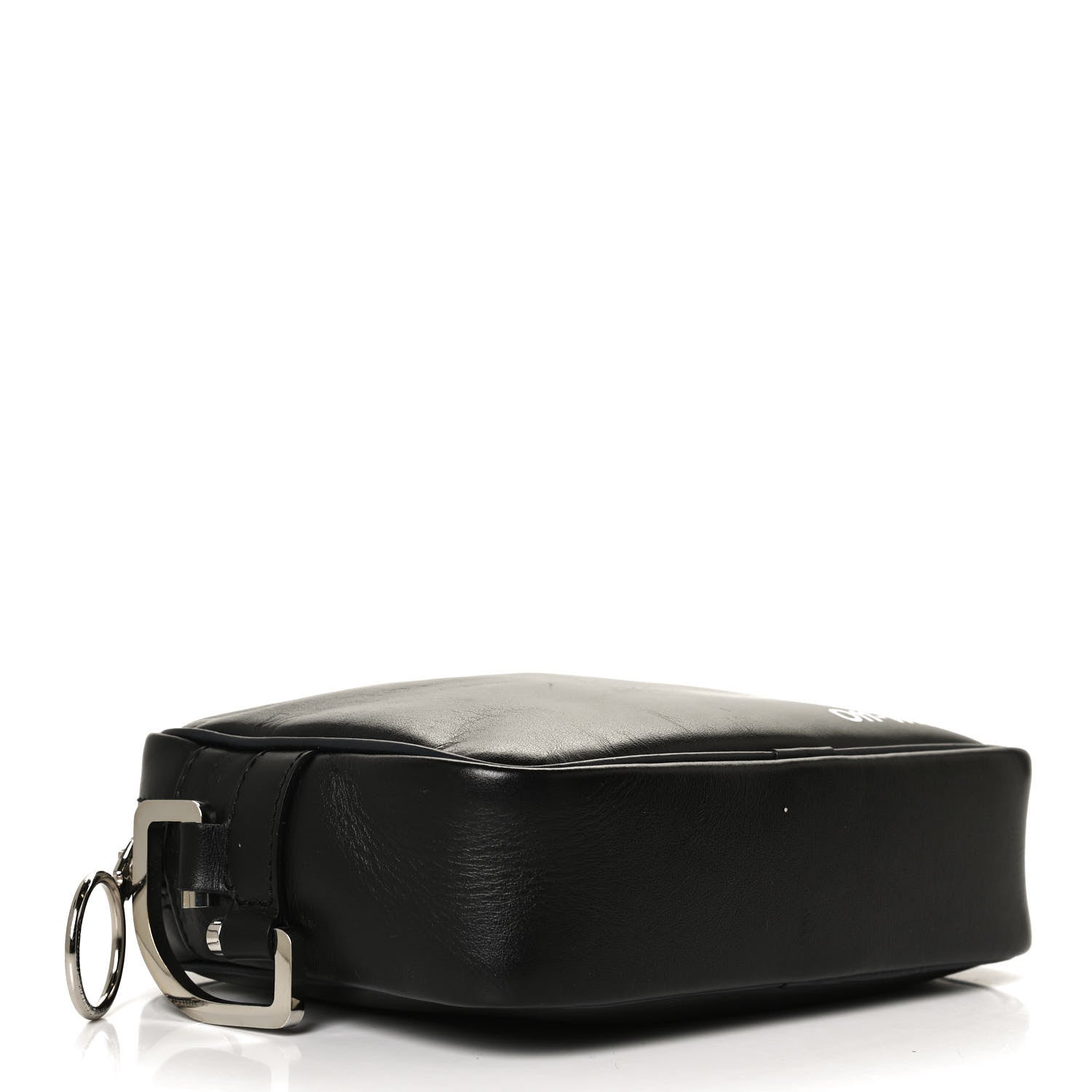 Off-White Calfskin Logo Crossbody Bag Black 4 of 11