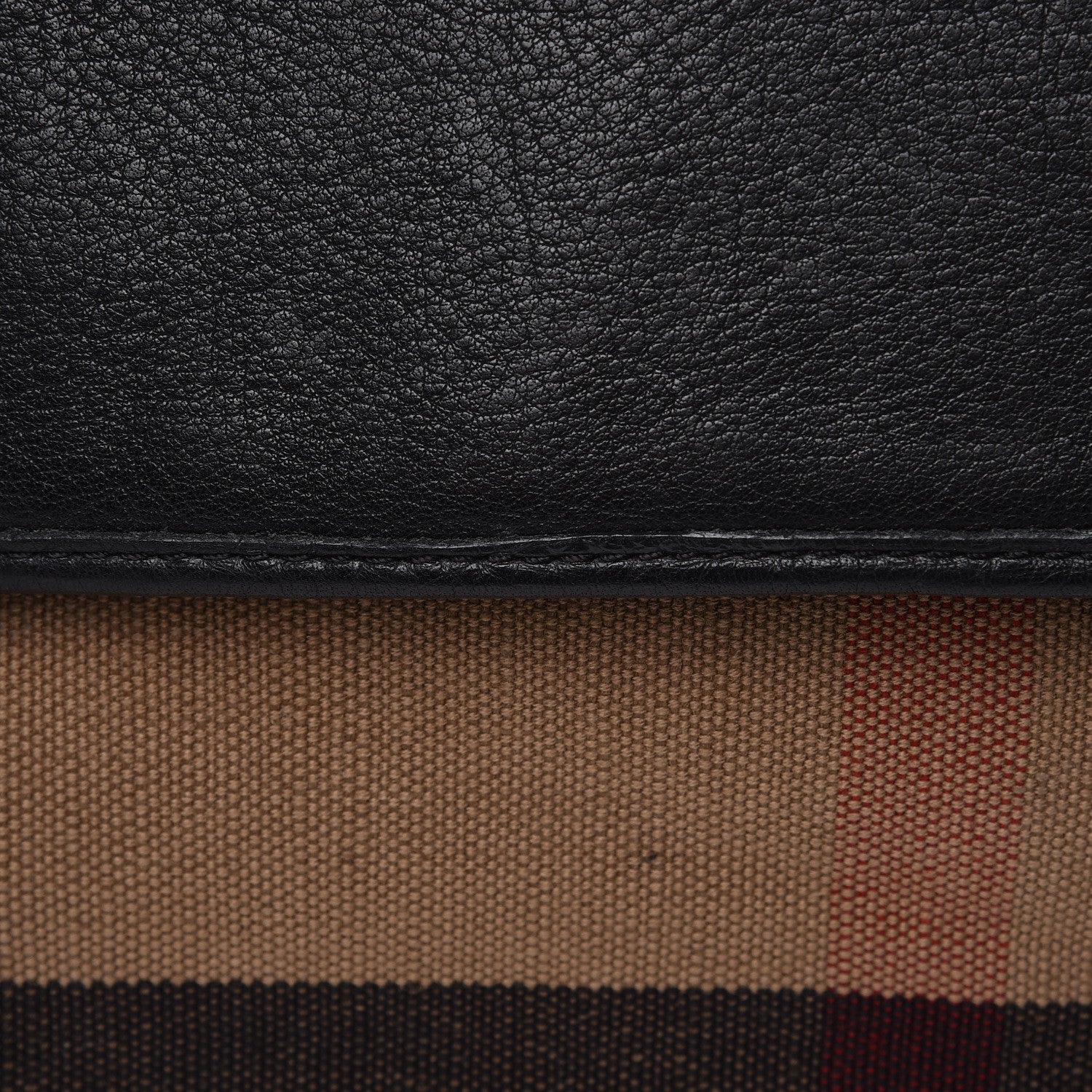 Burberry Brit Canvas Mega Check Grainy Calfskin Messenger Bag 7 of 8