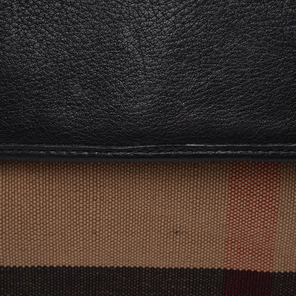 Burberry Brit Canvas Mega Check Grainy Calfskin Messenger Bag 7 of 8