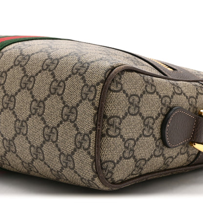 Gucci GG Supreme Monogram Web Small Ophidia Shoulder Bag Brown 11 of 11