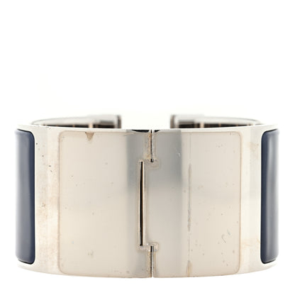Hermes Enamel Extra Wide Clic Clac H Bracelet PM Belu Nuit 2 of 3