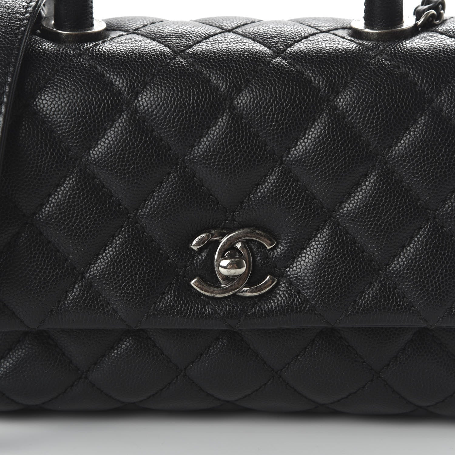 Chanel Caviar Quilted Mini Coco Handle Flap Black 9 of 9
