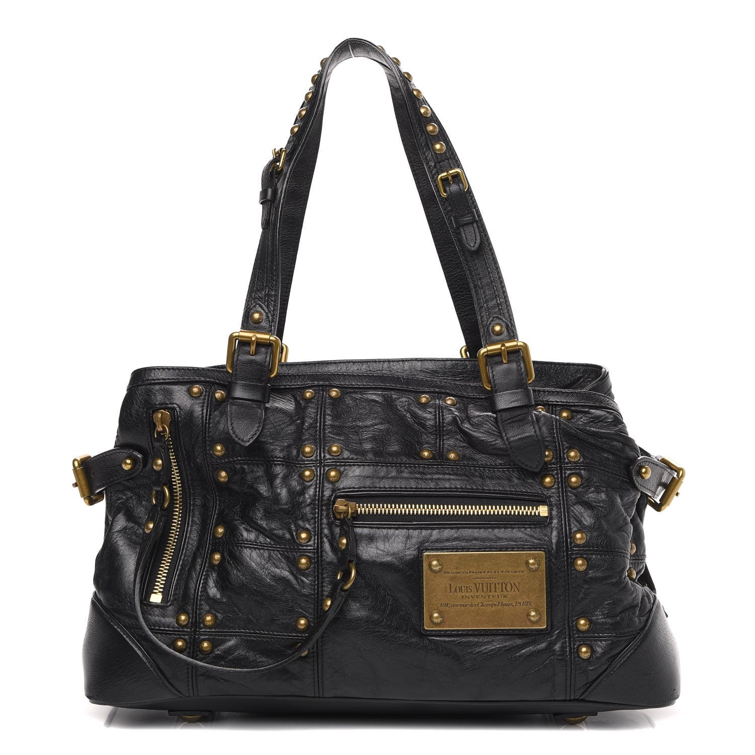 Louis Vuitton Lambskin Riveting Black 1 of 14