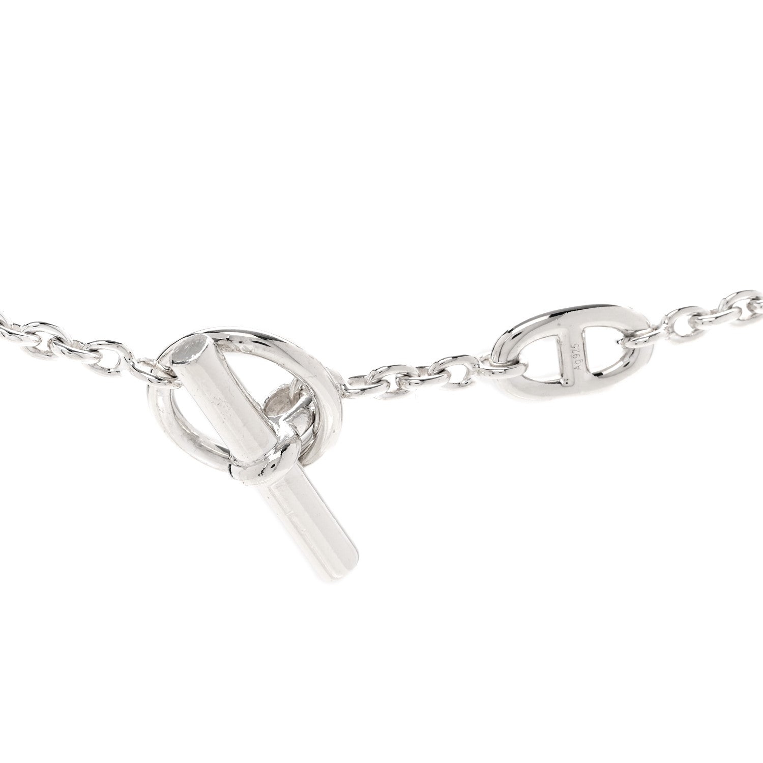 Hermes Sterling Silver Farandole Necklace 160 5 of 6