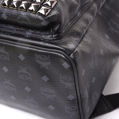 MCM Visetos Studded Medium Stark M Backpack Black 6 of 11