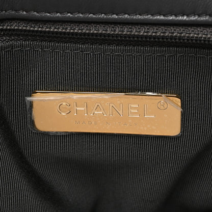 Chanel Lambskin Quilted Medium Chanel 19 Flap Dark Grey 6 of 10