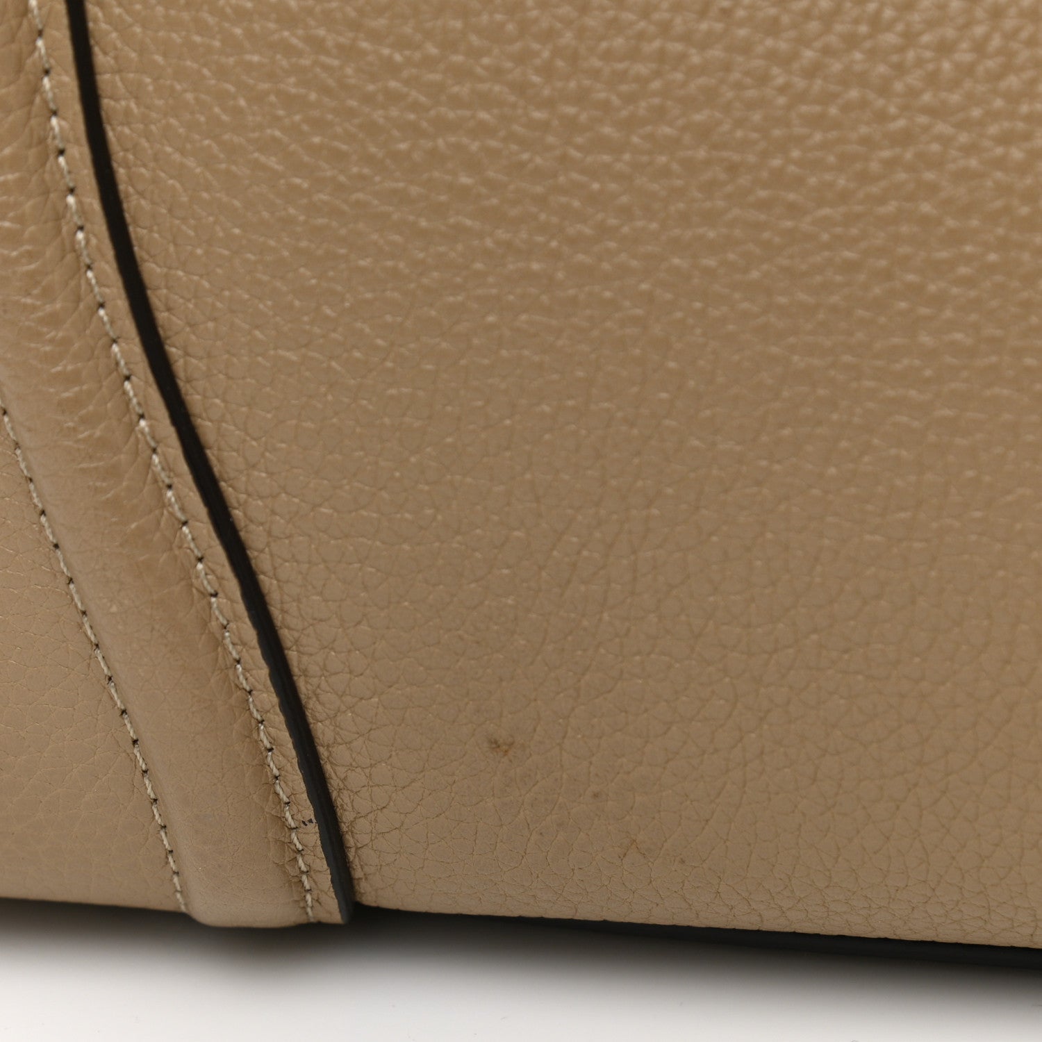 Celine Drummed Calfskin Mini Luggage Dune 17 of 17
