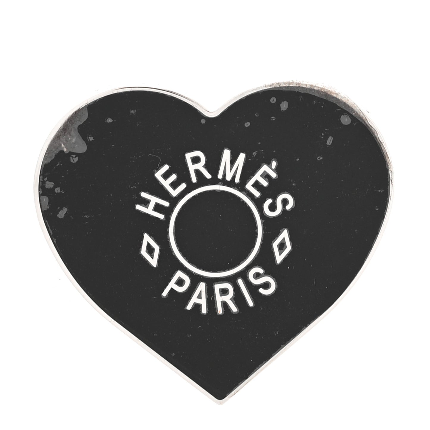 Palladium Coeur Scarf Ring Black
