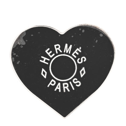 Hermes Palladium Coeur Scarf Ring Black 1 of 3