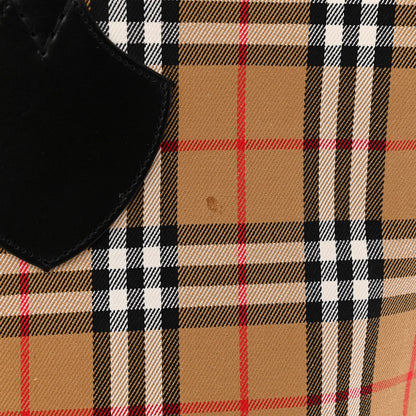 Burberry Vintage Check Medium The Giant Reversible Tote Antique Yellow Bright Red 16 of 21