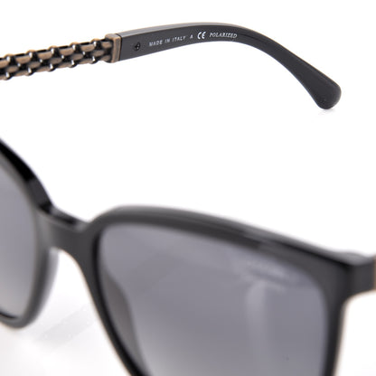 Chanel Polarized Square Chain PSunglasses 5325 Black 5 of 6