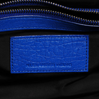 Alexander Wang Pebbled Lambskin Rockie Royal w Silver Hardware 6 of 7