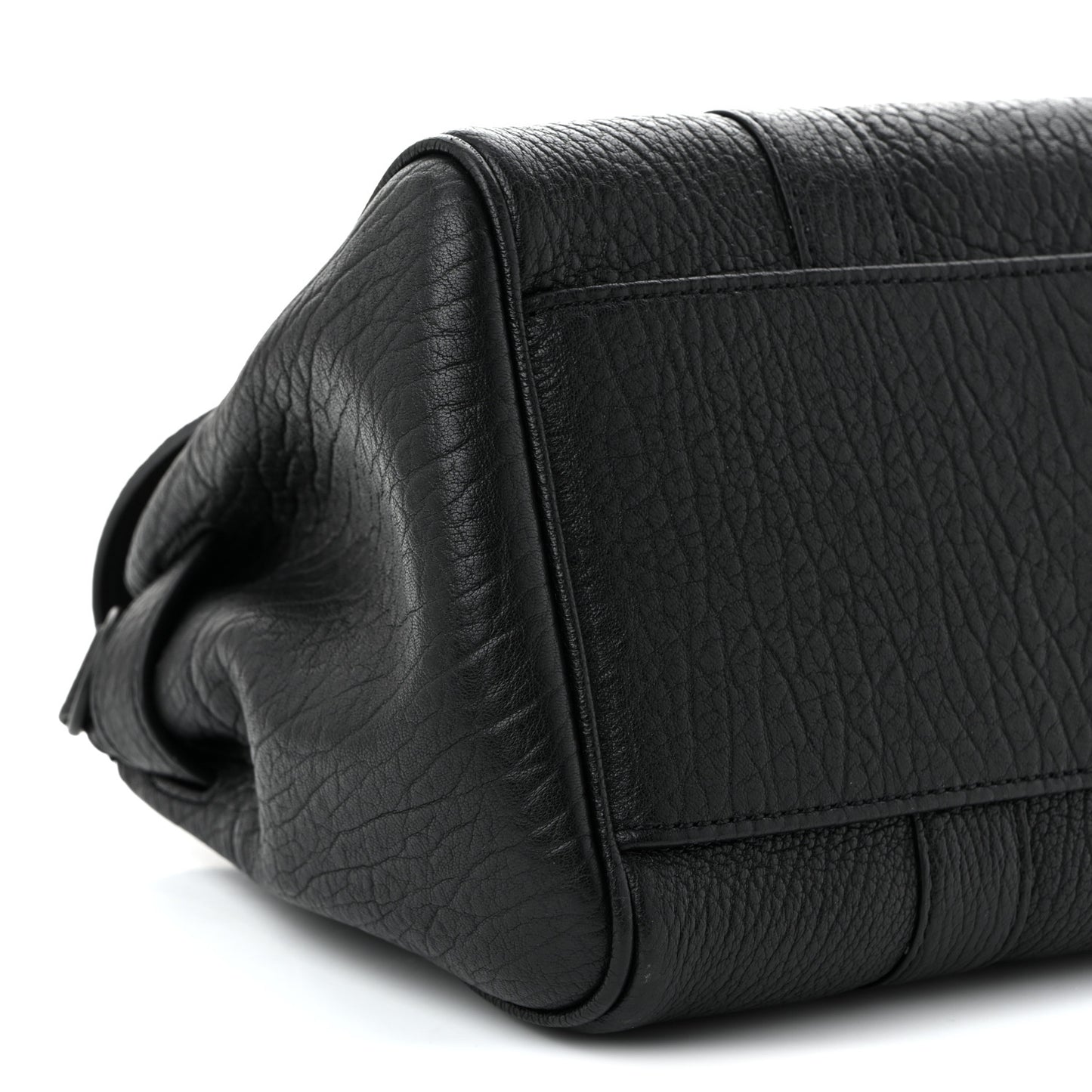 Natural Grain Small Bayswater Satchel Black