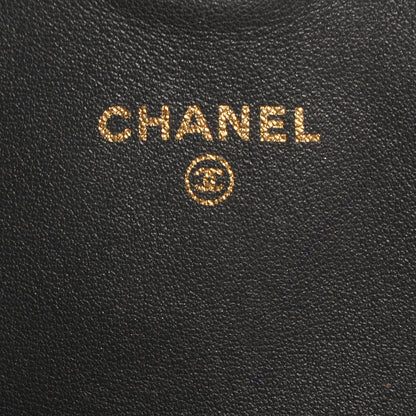 Chanel Lambskin Half Moon Wallet On Chain WOC Dark Grey 6 of 8