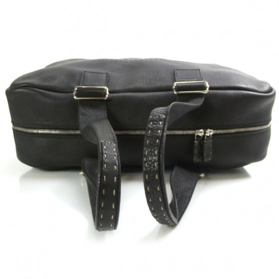 Fendi Calfskin Romano Selleria Luggage Black 6 of 12