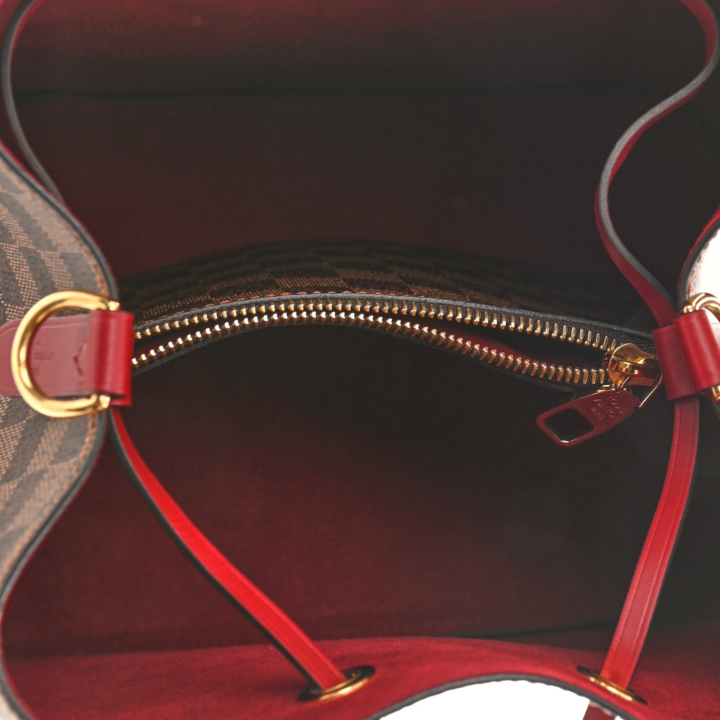 Damier Ebene Neonoe MM Cherry Berry