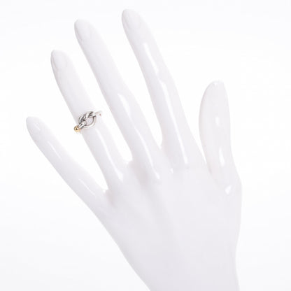 Tiffany Sterling Silver and 18K Yellow Gold Love Knot Ring 4 2 of 5