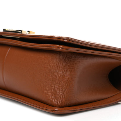 Chanel Caviar Quilted Medium Boy Flap Brown 10 of 11