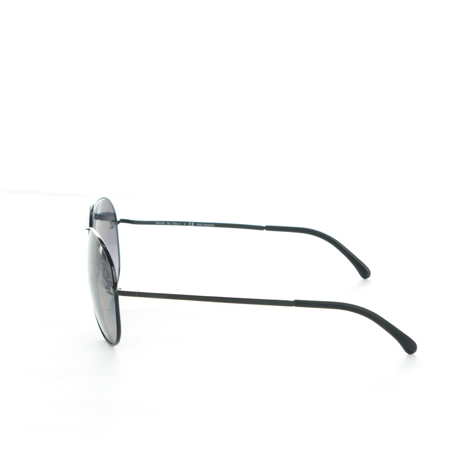 Chanel Aviator Sunglasses 4189-T-Q Black 2 of 6