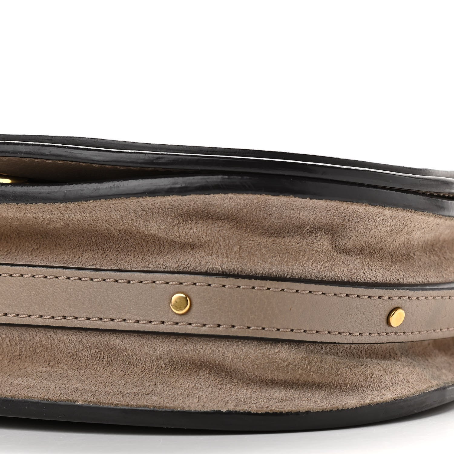 Chloe Calfskin Suede Small Nile Bracelet Bag Motty Grey 10 of 14
