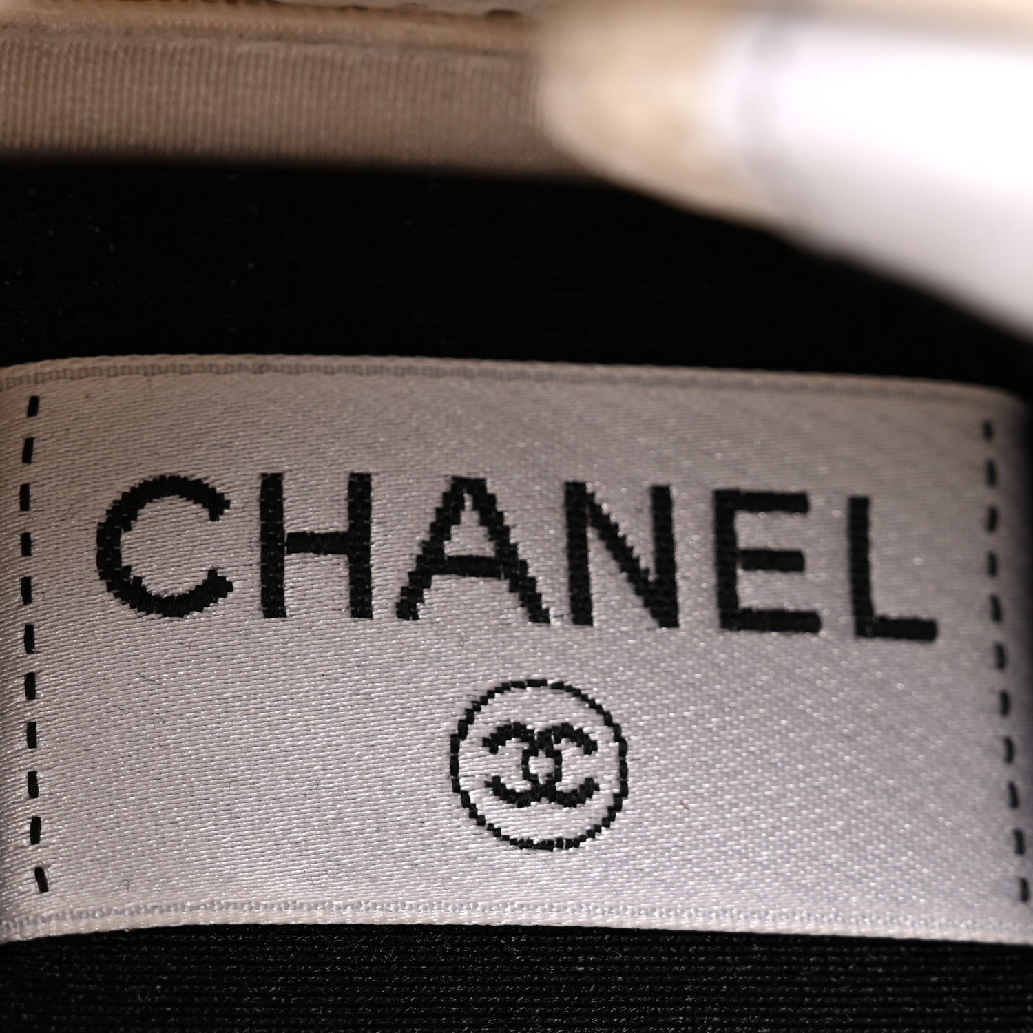 Chanel Nylon Suede Calfskin Printed CC Sneakers 37 White 7 of 9
