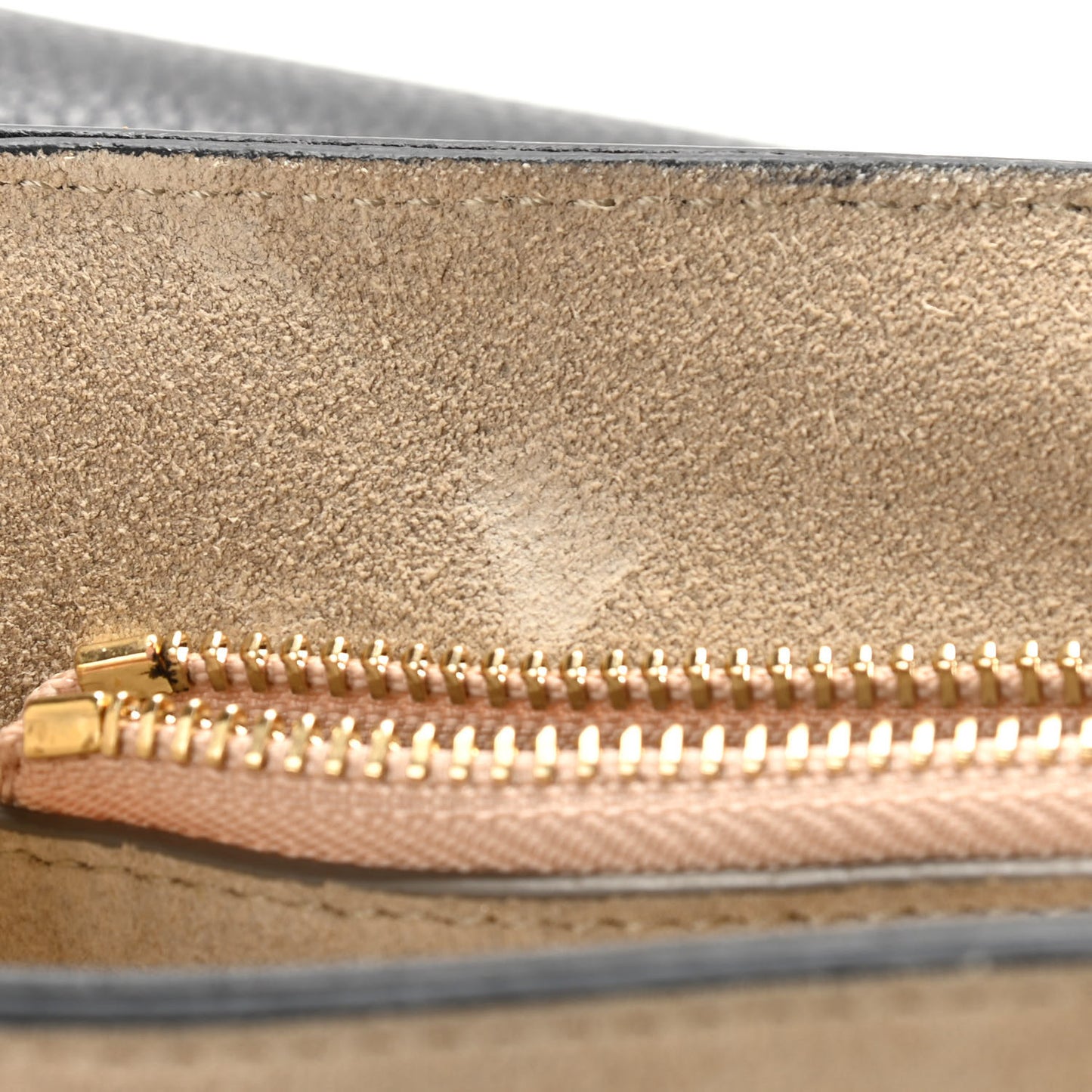 Suede Calfskin Medium Faye Shoulder Bag Black