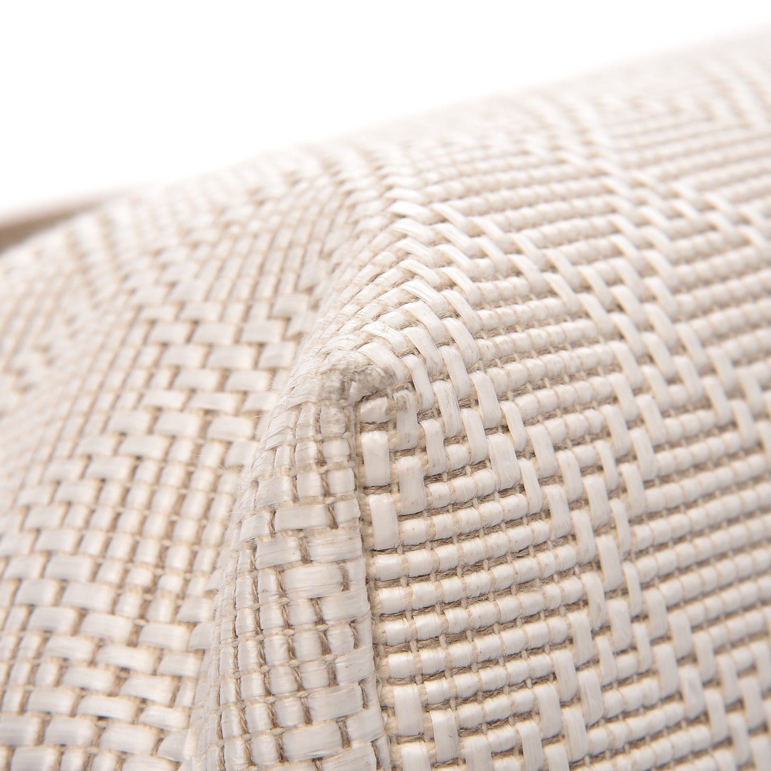 Gucci Woven Raffia Diamante Tote White 8 of 12
