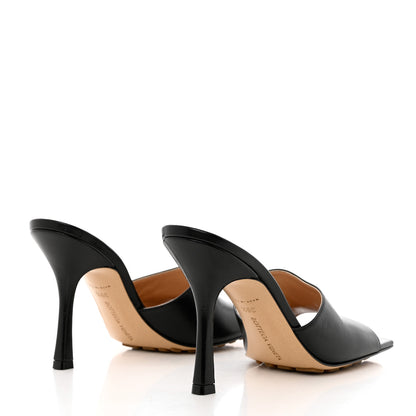 Bottega Veneta Lambskin Stretch Mule Sandals 39.5 Black 4 of 10
