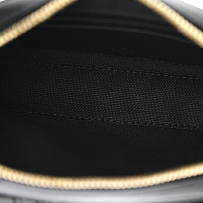 Gucci Calfskin GG Super Mini Debossed Chain Wallet Black 5 of 10