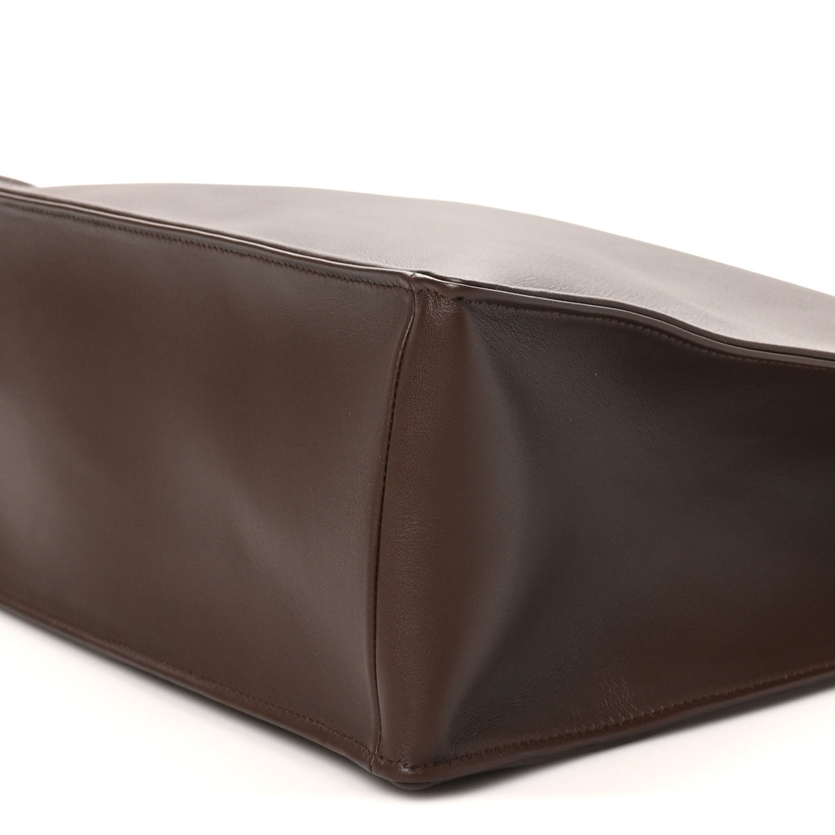 Chanel Calfskin Shopping Bag Dark Brown 10 of 10