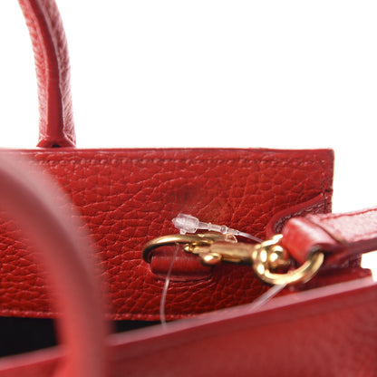 Saint Laurent Grained Calfskin Nano Sac De Jour Lipstick Red 8 of 11