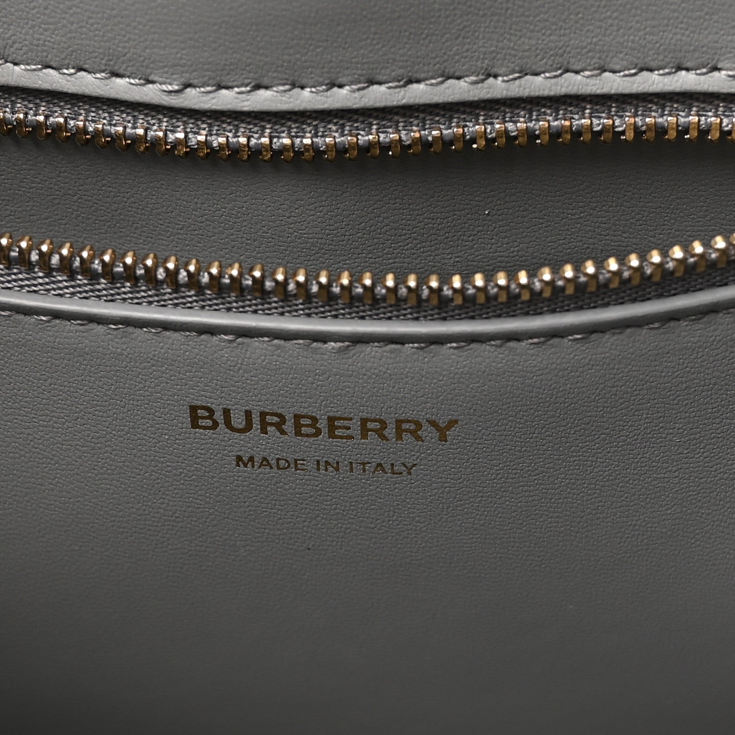 Burberry Crocodile Embossed Calfskin Mini Frances Tote Cloud Grey 6 of 9