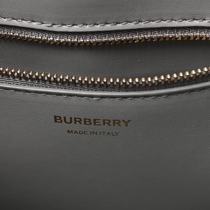 Burberry Crocodile Embossed Calfskin Mini Frances Tote Cloud Grey 6 of 9