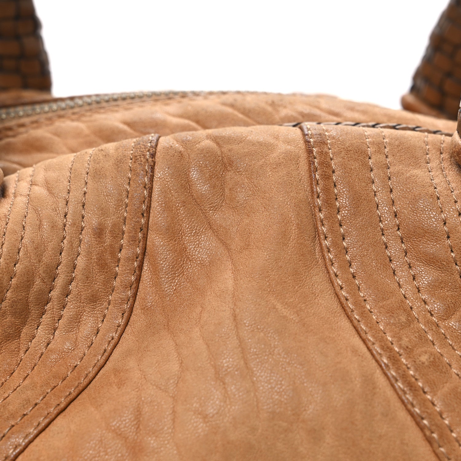 Fendi Nappa Nuvolata Spy Bowler Naturale Oro 8 of 12