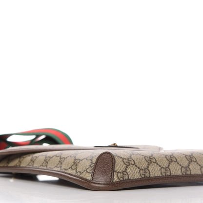 Gucci GG Supreme Monogram Web Medium Neo Vintage Flap Messenger Bag Beige New Acero 6 of 11