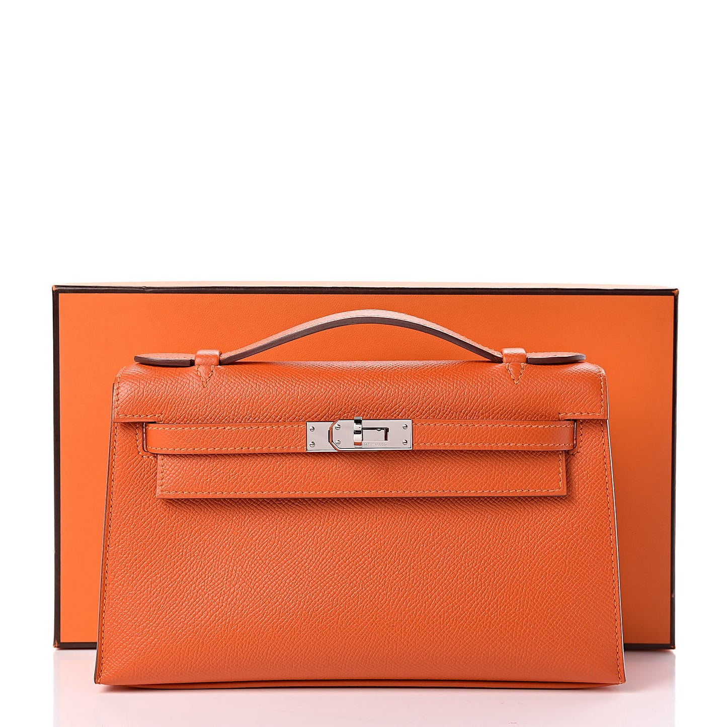 Epsom Kelly Pochette Clutch Feu