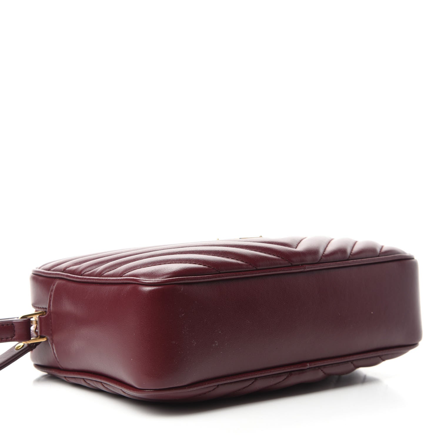 Saint Laurent Calfskin Matelasse Monogram Lou Camera Bag Dark Legion Red 4 of 10