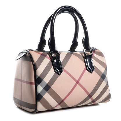 Burberry Supernova Check Patent Small Chester Bowling Bag 3 of 7