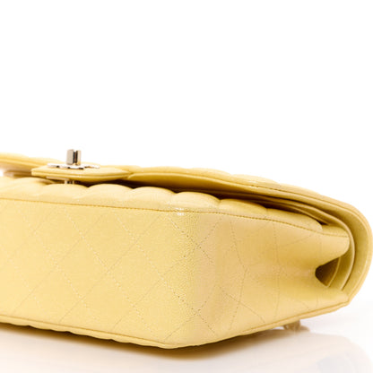 Chanel Iridescent Caviar Quilted Medium Double Flap Yellow 11 of 11