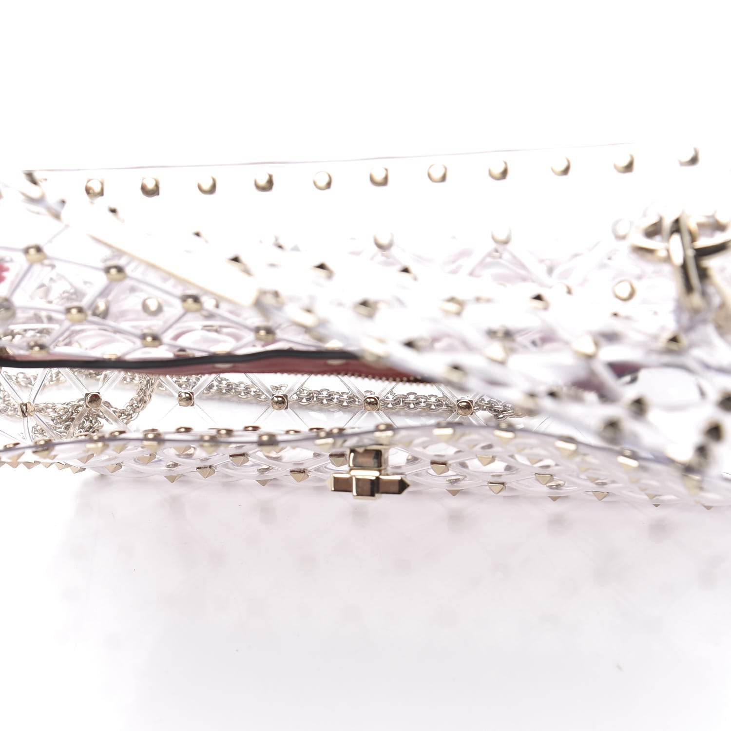 Valentino Garavani PVC Medium Rockstud Spike Shoulder Bag 5 of 9