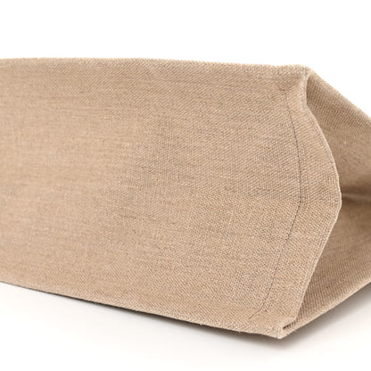 Saint Laurent Linen Calfskin Rive Gauche Tote Beige Sea Salt 9 of 9