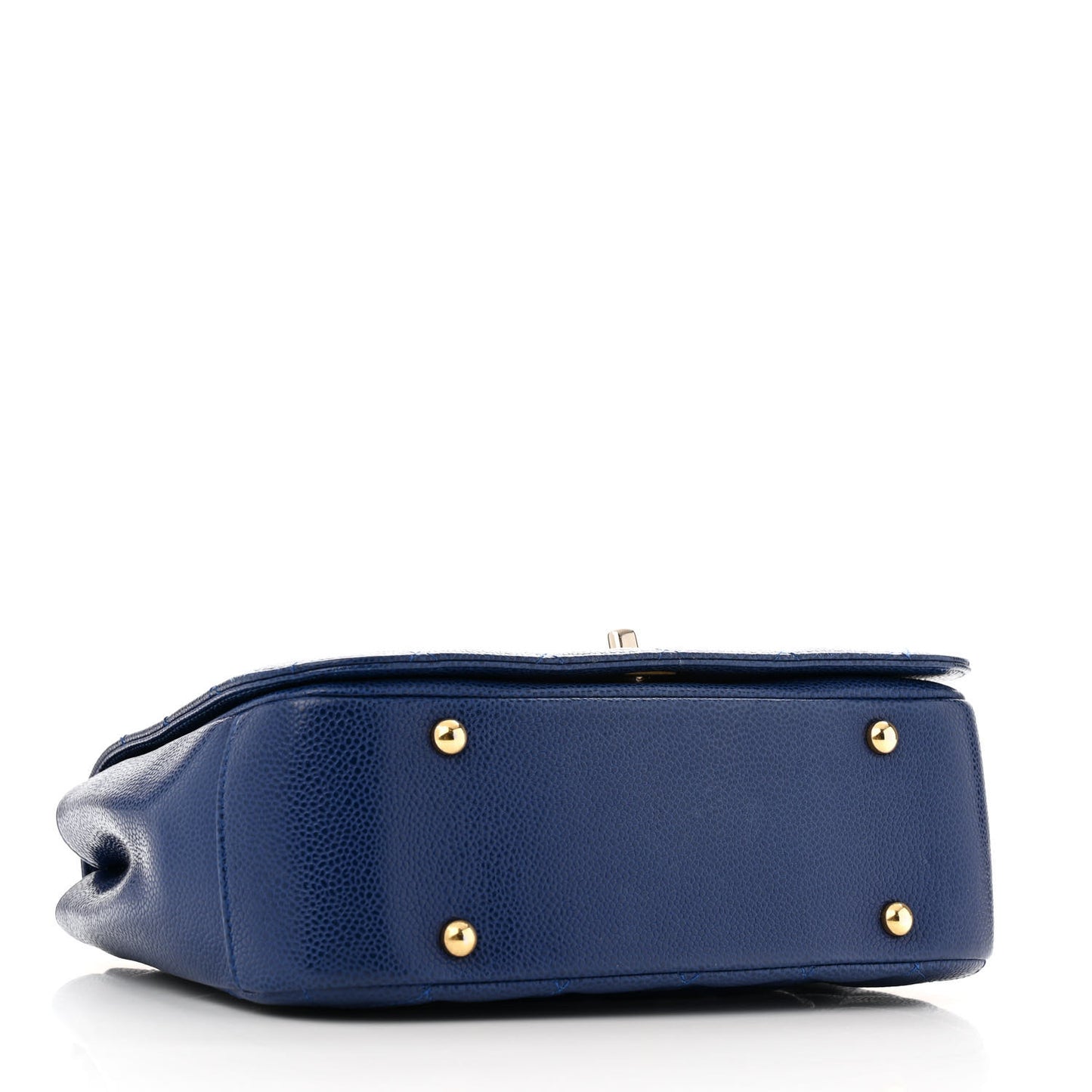 Caviar Large Carry Around Flap Bag Blue