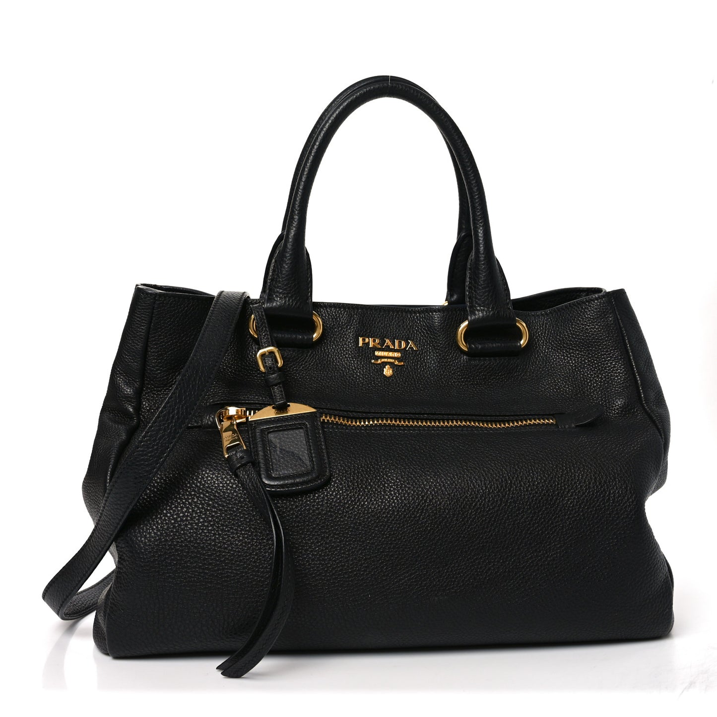 Vitello Phenix Shopping Bag Black