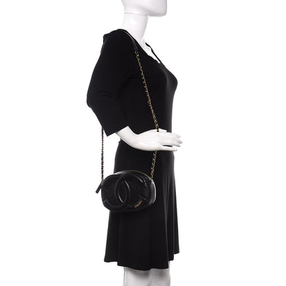 Chanel Lambskin Quilted Coco Midnight Camera Case Black 2 of 11