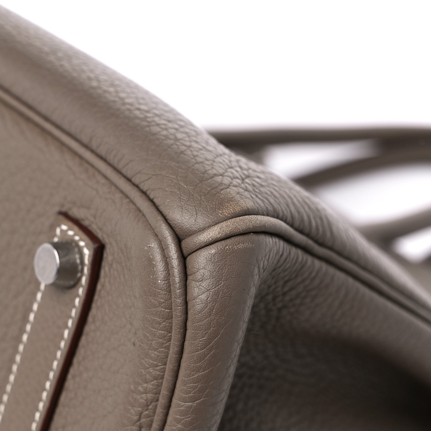 Hermes Taurillon Clemence Birkin 35 Etoupe 11 of 18