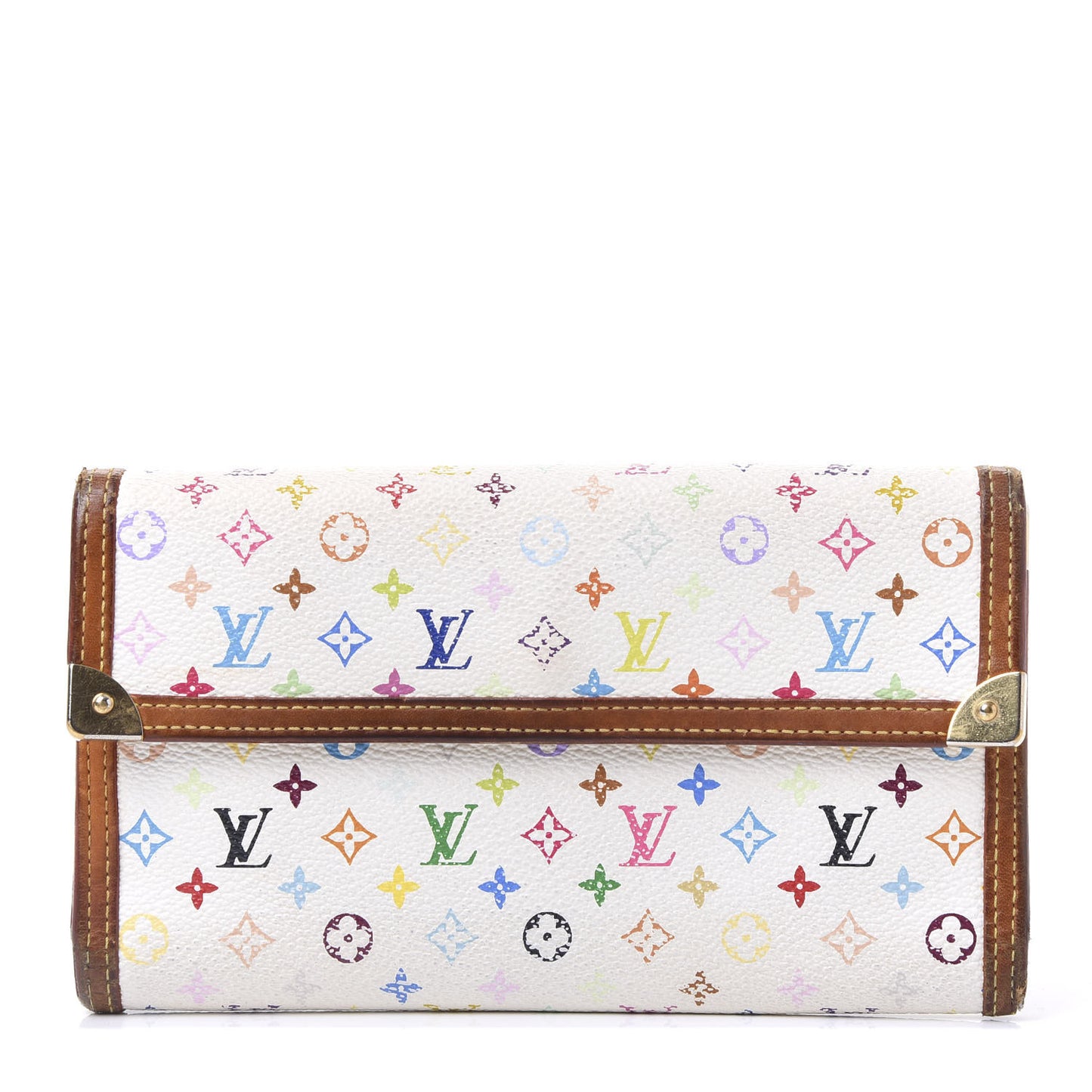 Monogram Multicolor Porte Tresor International Wallet White