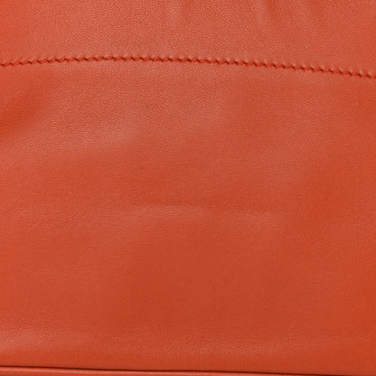 Hermes Lambskin Swift Tohubohu Pouch MM Cornaline Bleu Zellige 9 of 11