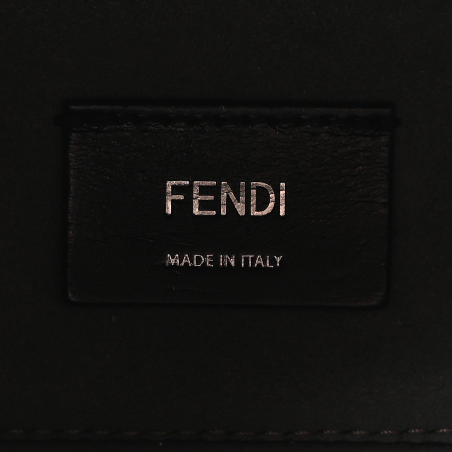 Vitello Cher Logo Embossed Mini Go To Shopper Tote Black
