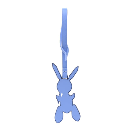Louis Vuitton Calfskin Jeff Koons Masters LV Rabbit Bag Charm Blue 1 of 4