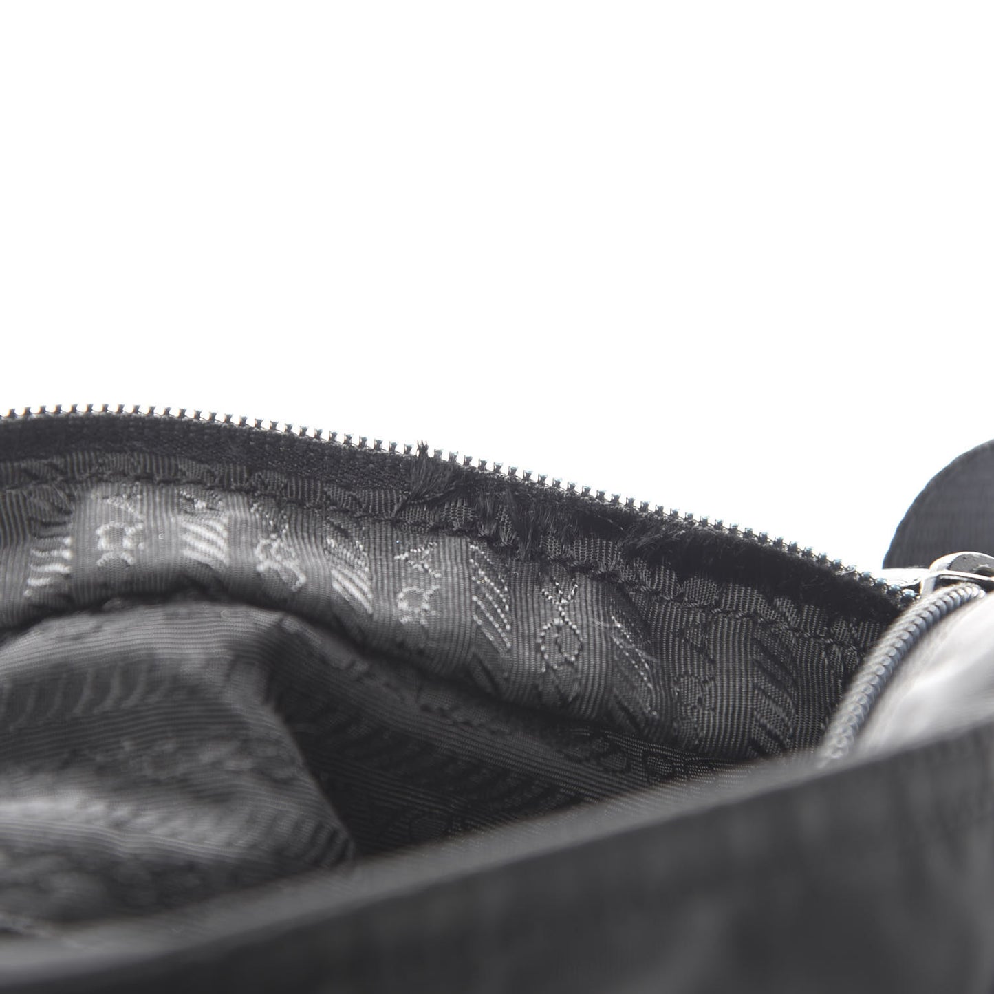 Nylon Flat Messenger Bag Black